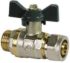 Кран шар.16х1/2" г/ш бабочка