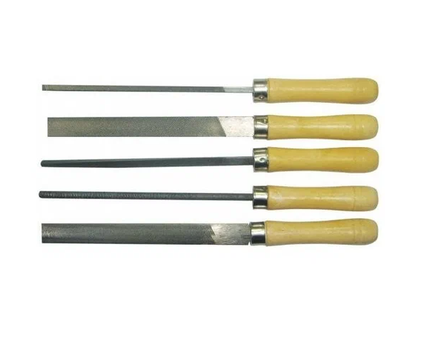 Напильник 150 мм BIBER "Мастер"с деревянной ручкой 5шт.