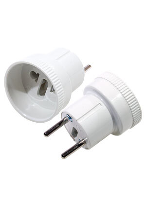 Переходник электрический UNIVERSAL 6А 250В белый без заземления